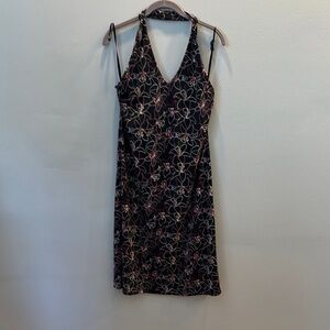 Elegant Black Floral Dress